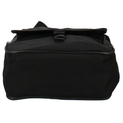 Prada Messenger Bag Nylon Women Shoulder Bag Black Excellent Condition