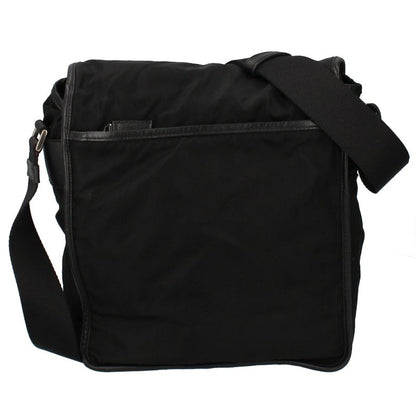 Prada Messenger Bag Nylon Women Shoulder Bag Black Excellent Condition