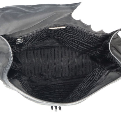 Prada Messenger Bag Nylon Women Shoulder Bag Black Excellent Condition