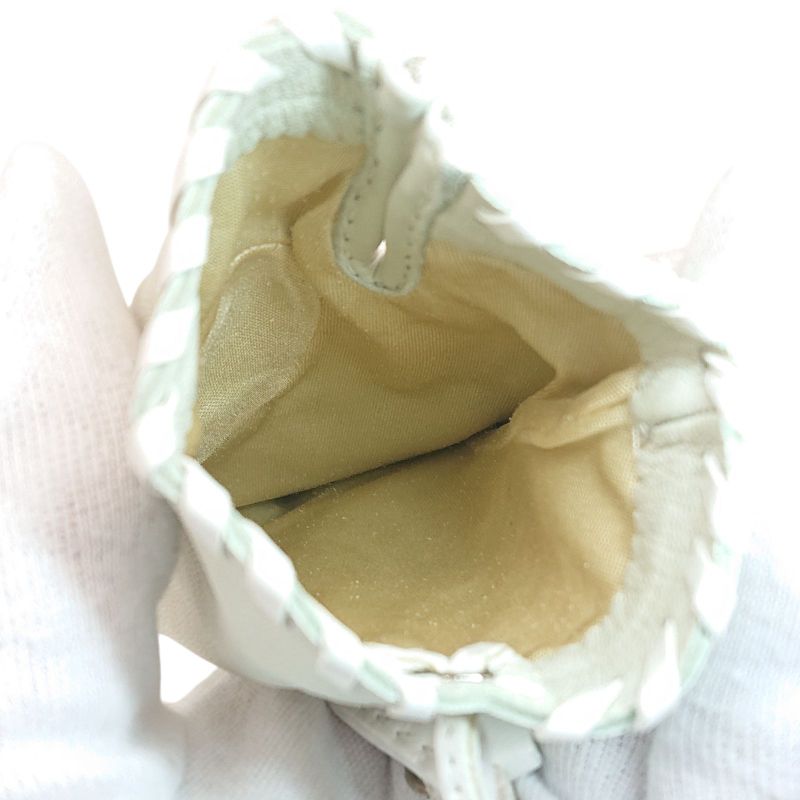 Hermes Gloves Cadenas Clochette #6 1 2 Sold Leather Ivory With Box