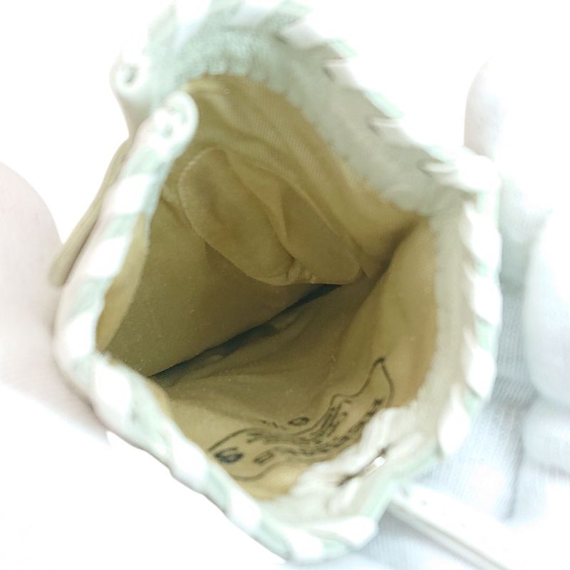 Hermes Gloves Cadenas Clochette #6 1 2 Sold Leather Ivory With Box