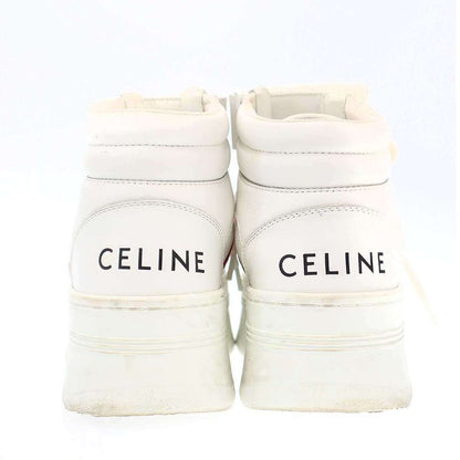 Celine High Cut Lace Up Block Sneakers Rm1212 White 36
