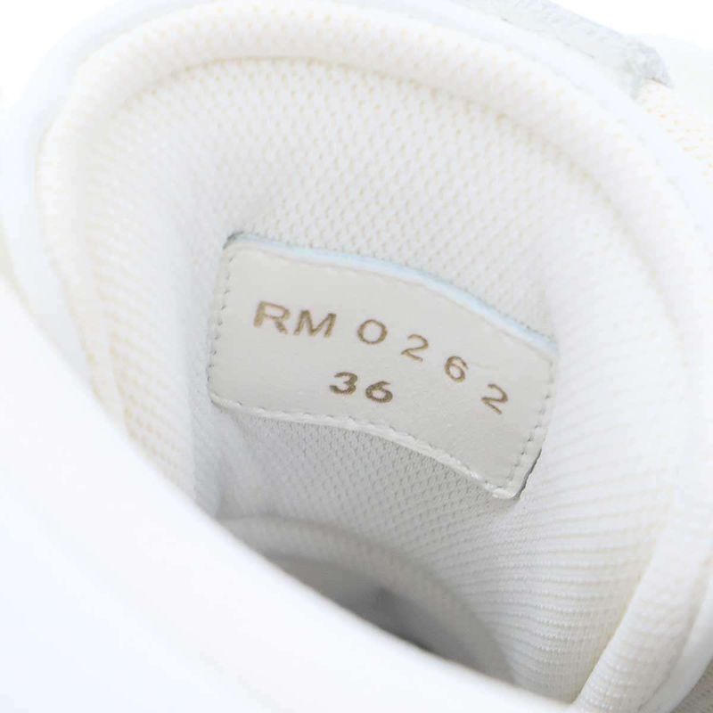 Celine Belted High Cut Block Sneakers Rm0262 White 36