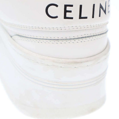 Celine Belted High Cut Block Sneakers Rm0262 White 36