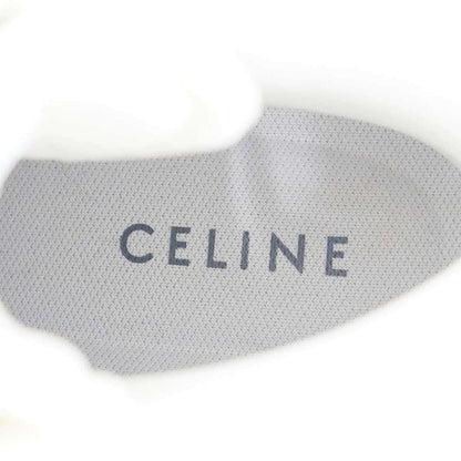 Celine Belted High Cut Block Sneakers Rm0262 White 36