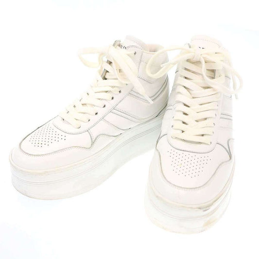 Celine Belted High Cut Block Sneakers Rm0262 White 36