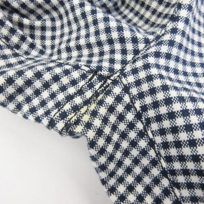 Chanel Gingham Check Slacks Pants Logo Embroidery Lame Hem Zip Domestic Genuine