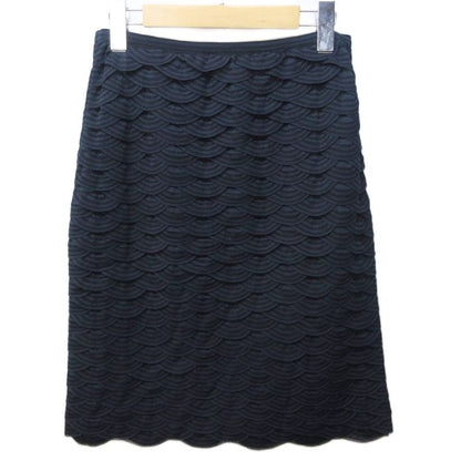 Chanel 11A Coco Mark Knit Skirt Total Pattern Frill Logo Decoration P41318k03035
