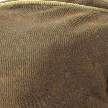 Loewe Shoulder Bag Logo Patch Canvas Leather Green Brown Green Brown 1111