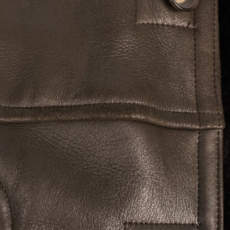 Christian DIOR Mouton Coat Jacket Tailored Coat Other Coat Sheepskin Brown Men's