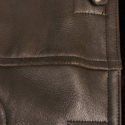 Christian DIOR Mouton Coat Jacket Tailored Coat Other Coat Sheepskin Brown Men's