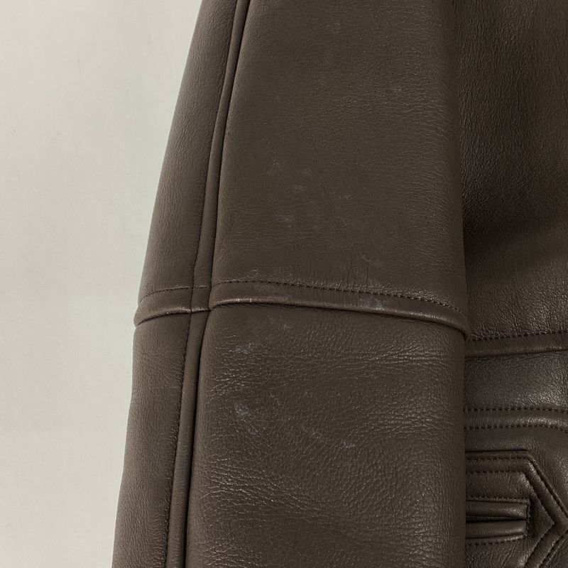 Christian DIOR Mouton Coat Jacket Tailored Coat Other Coat Sheepskin Brown Men's