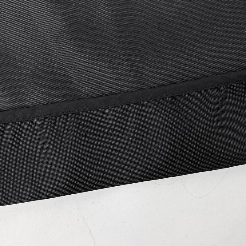 Prada Bijoux Stencil Collar Coat Mid Length Coat Stencil Coat Nylon Nero