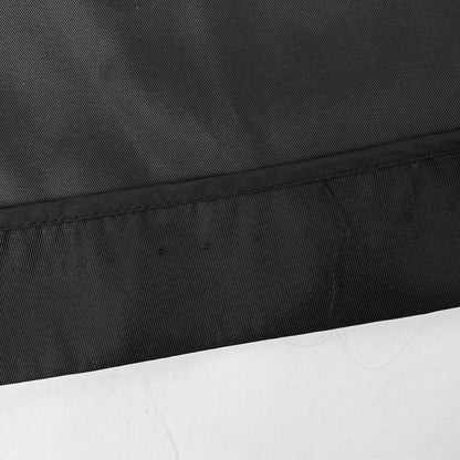 Prada Bijoux Stencil Collar Coat Mid Length Coat Stencil Coat Nylon Nero