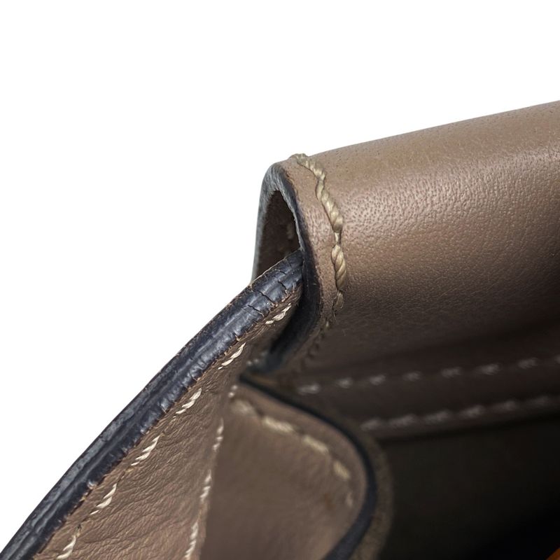 Fendi Peekaboo Handbag 2WAY Shoulder Bag Glazed Handbag Leather Beige 8bn290