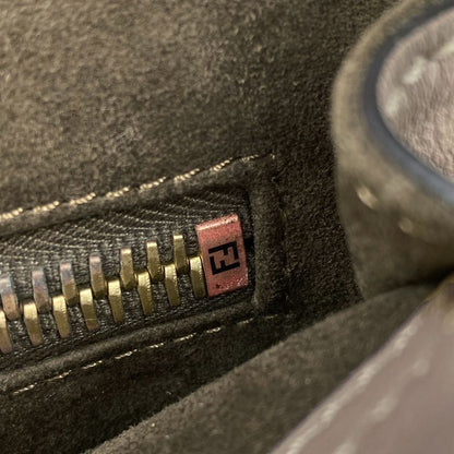 Fendi Peekaboo Handbag 2WAY Shoulder Bag Glazed Handbag Leather Beige 8bn290