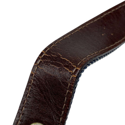 Fendi Zucca Logo Mamma Bucket Beaded Embroidered One Shoulder Bag Denim Blue