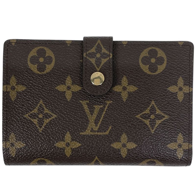 Louis Vuitton Porte Monet Vieux Viennois Billfold Coin Purse Clasp Fold Wallet