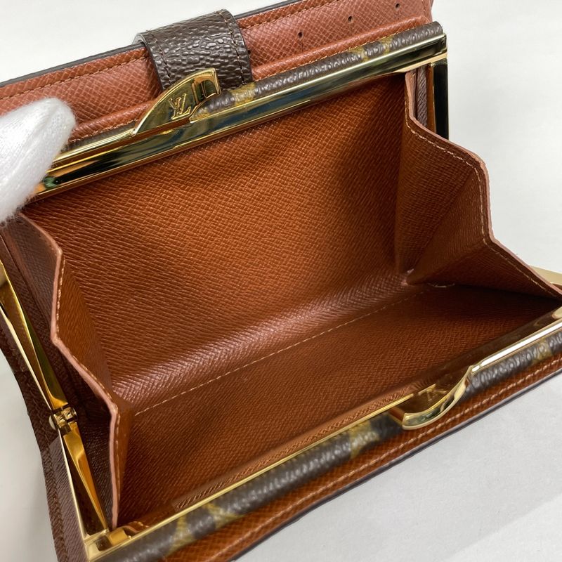 Louis Vuitton Porte Monet Vieux Viennois Billfold Coin Purse Clasp Fold Wallet
