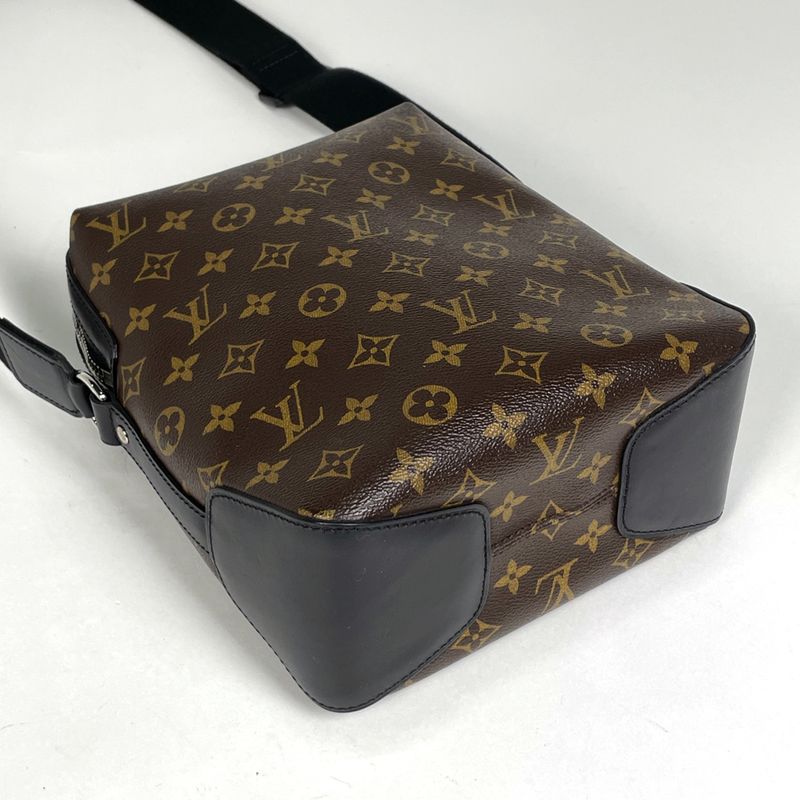 Louis Vuitton Torres PM Diagonal Shoulder Bag Monogram Macassar Brown Noir