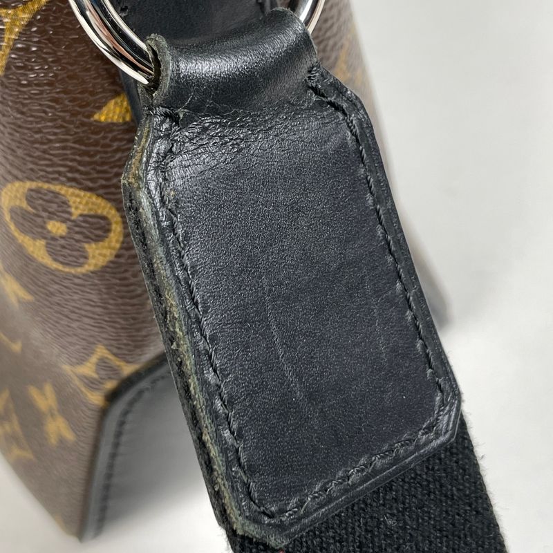 Louis Vuitton Torres PM Diagonal Shoulder Bag Monogram Macassar Brown Noir