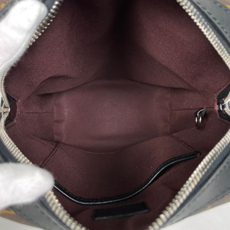 Louis Vuitton Torres PM Diagonal Shoulder Bag Monogram Macassar Brown Noir