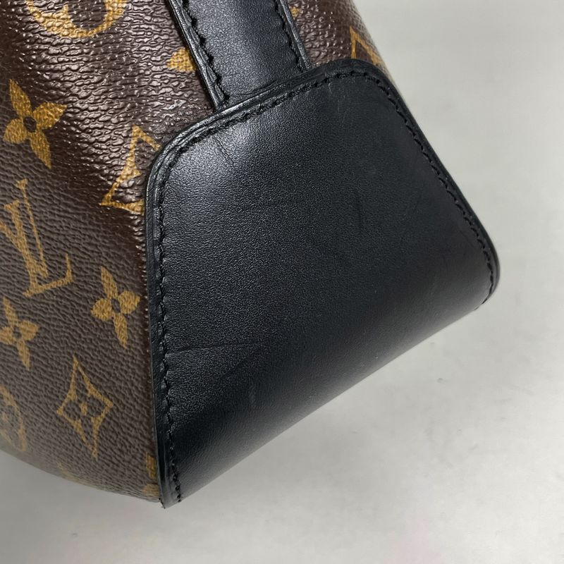 Louis Vuitton Torres PM Diagonal Shoulder Bag Monogram Macassar Brown Noir