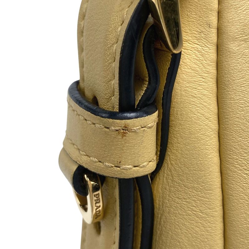 Prada Emme Medium Shoulder Bag One Shoulder Bag Leather Yellow 1bc229 Women