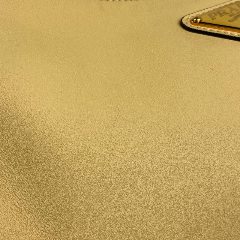 Prada Emme Medium Shoulder Bag One Shoulder Bag Leather Yellow 1bc229 Women