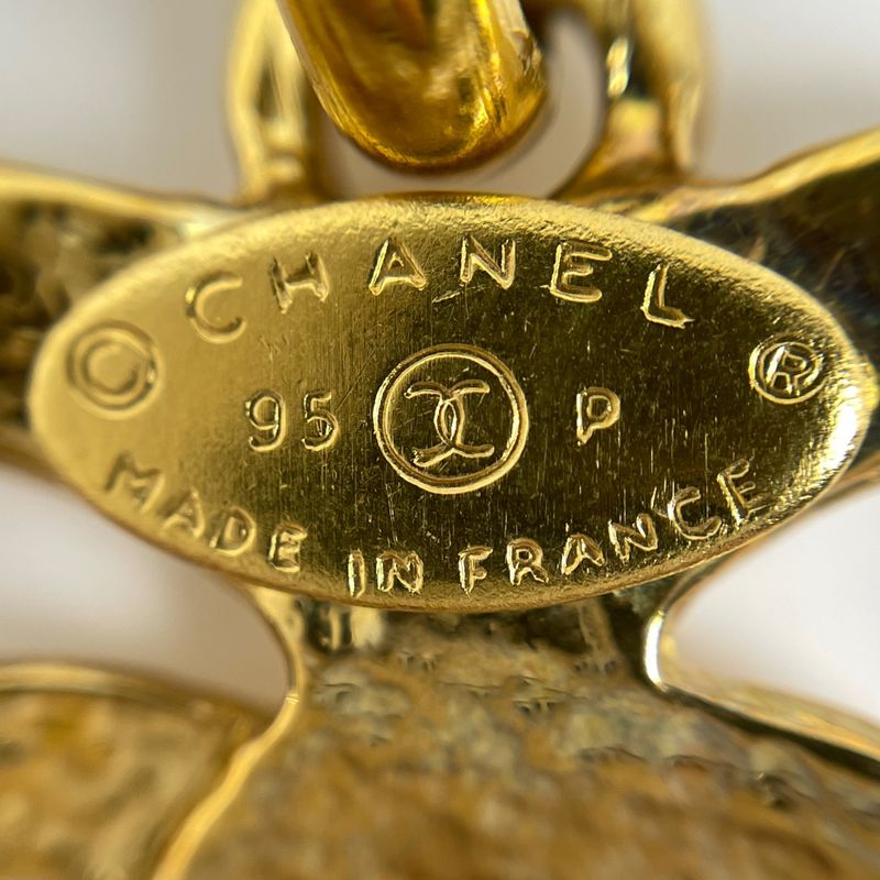 Chanel Coco Mark Heart Motif Necklace Chain Necklace GP Gold Ladies