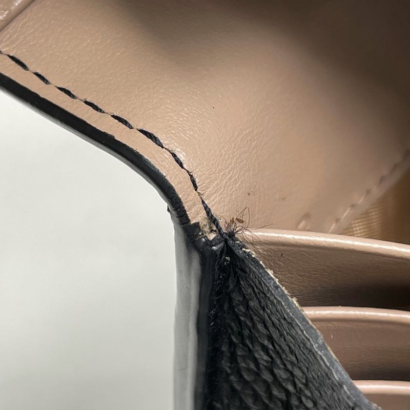 Prada Logo Fold Long Wallet Billfold Coin Purse Long Leather Nero (black)