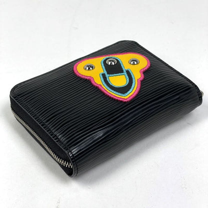 Louis Vuitton Zippy Coin Purse LV Stories Heart Coin Case Epi Noir Black