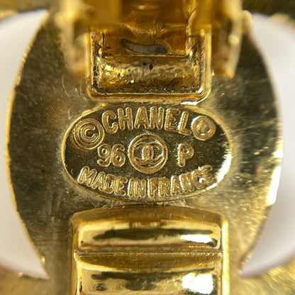 Chanel Coco Mark Earrings Turnlock Earrings GP Gold Ladies