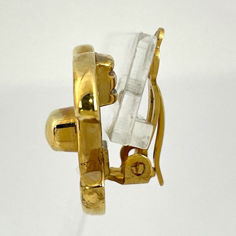 Chanel Coco Mark Earrings Turnlock Earrings GP Gold Ladies
