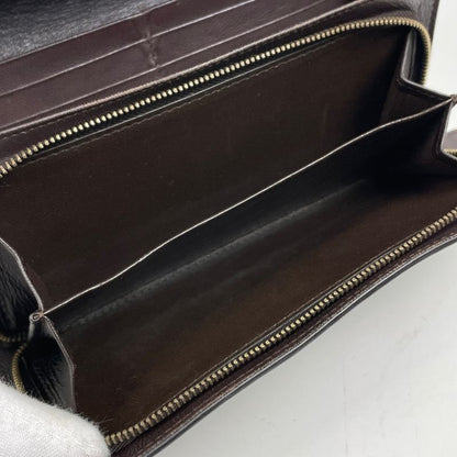 Bottega Veneta Intrecciato Fold Long Wallet Leather Brown 150509 Women