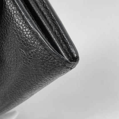 Louis Vuitton Portefeuille Sarah Long Fold Wallet Monogram Empreinte Noir Black