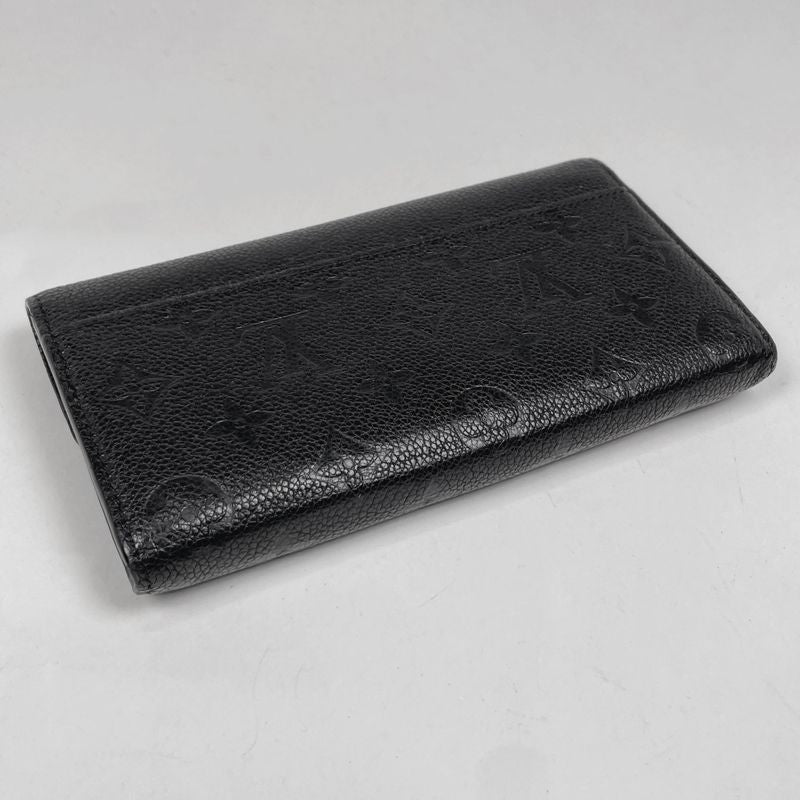 Louis Vuitton Portefeuille Sarah Long Fold Wallet Monogram Empreinte Noir Black