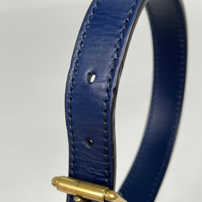 Gucci Ghost Shoulder Bag Clutch Bag Star Shoulder Bag Leather Navy 429004 Men's