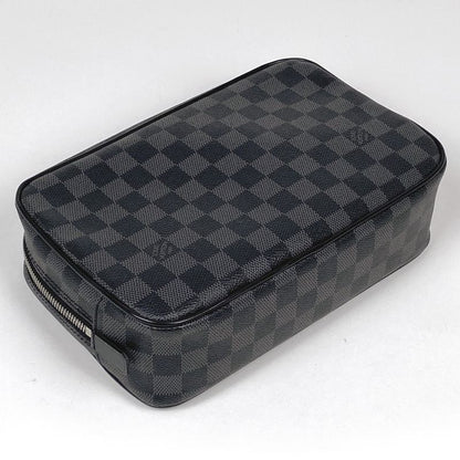 Louis Vuitton Trousse Toilette GM Travel Pouch Second Bag Damier Graphite Noir