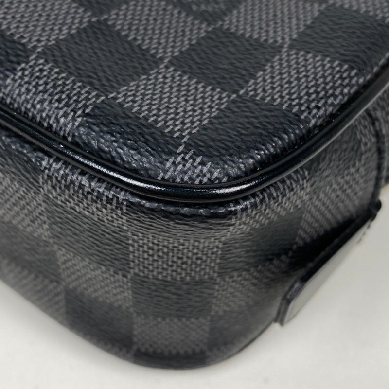 Louis Vuitton Trousse Toilette GM Travel Pouch Second Bag Damier Graphite Noir