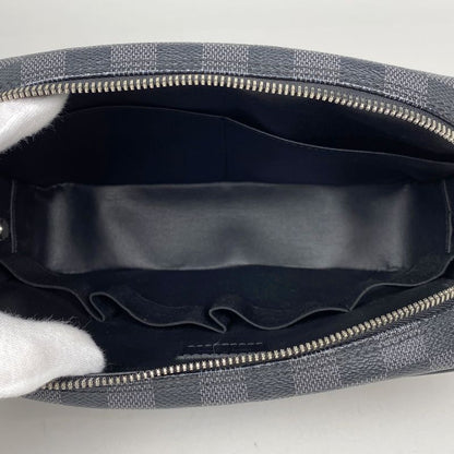 Louis Vuitton Trousse Toilette GM Travel Pouch Second Bag Damier Graphite Noir