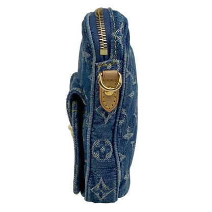 Louis Vuitton Pochette Fairfax Crossbody Shoulder Bag Monogram Denim Blue