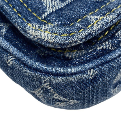 Louis Vuitton Pochette Fairfax Crossbody Shoulder Bag Monogram Denim Blue