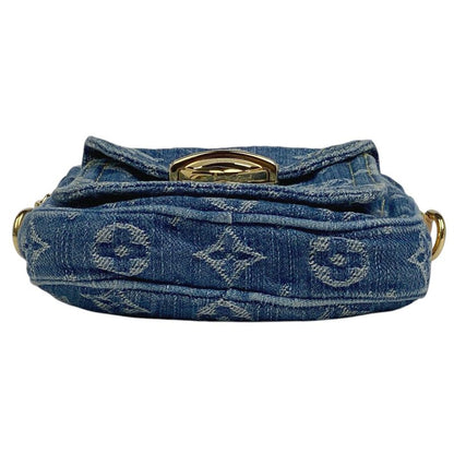 Louis Vuitton Pochette Fairfax Crossbody Shoulder Bag Monogram Denim Blue
