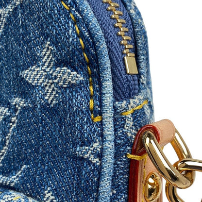 Louis Vuitton Pochette Fairfax Crossbody Shoulder Bag Monogram Denim Blue