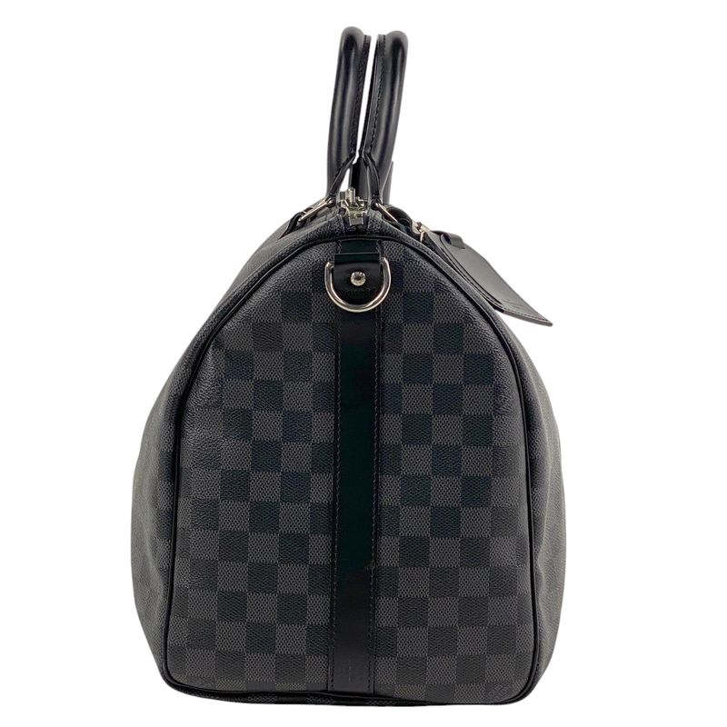 Louis Vuitton Keepall Bandouliere 45 Travel Boston Bag Damier Graphite Noir