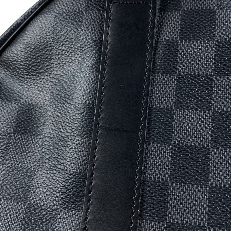 Louis Vuitton Keepall Bandouliere 45 Travel Boston Bag Damier Graphite Noir