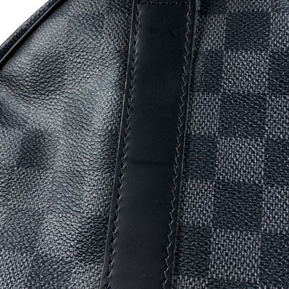 Louis Vuitton Keepall Bandouliere 45 Travel Boston Bag Damier Graphite Noir