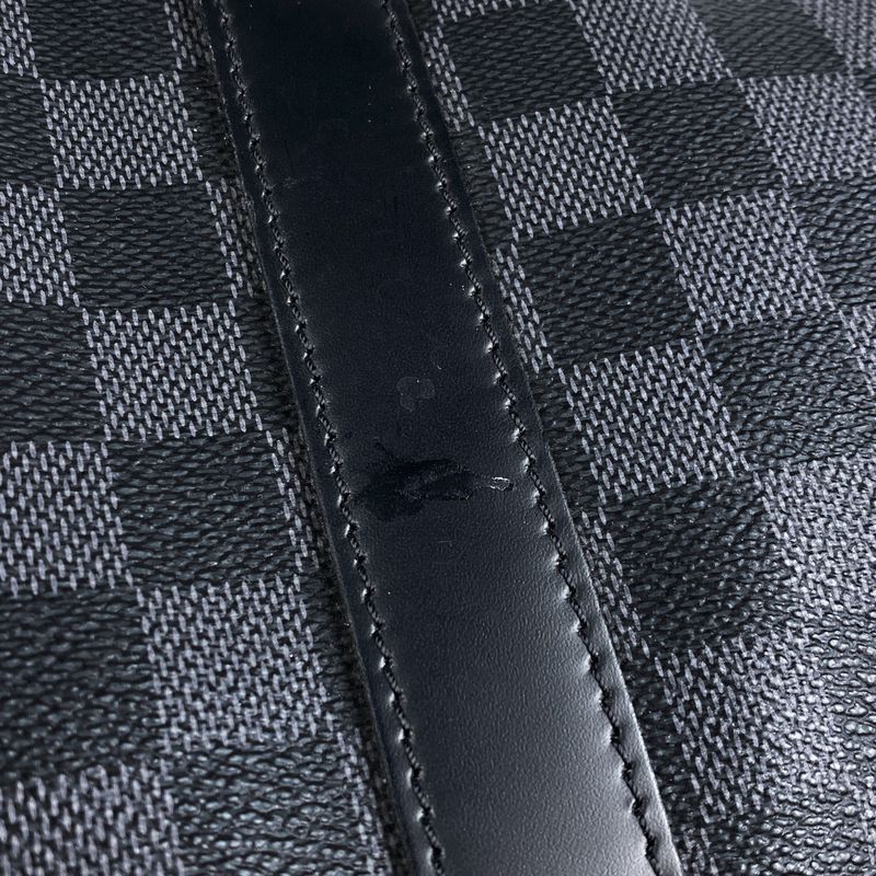 Louis Vuitton Keepall Bandouliere 45 Travel Boston Bag Damier Graphite Noir