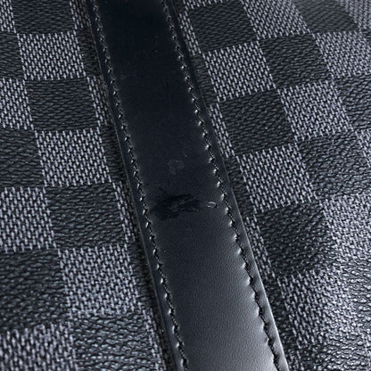Louis Vuitton Keepall Bandouliere 45 Travel Boston Bag Damier Graphite Noir